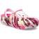 Crocs Toddler Classic Lined Marbled Clog - Electric Pink/Multi