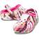 Crocs Toddler Classic Lined Marbled Clog - Electric Pink/Multi