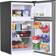 Frestec 3.2 cu. ft. Freestanding Mini Fridge w/ Freezer Stainless Steel