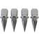 Dynavox noise killer 4er set chrome