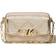 Michael Kors MK Parker Medium Empire Logo Jacquard Crossbody Bag Gold NS