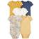 Carter's Baby S/S Original Bodysuits 5-pack - Yellow/White/Navy (1P566910)