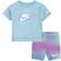 Nike Kid's Printed Dri-Fit Bike Short Set - Rush Fuchsia