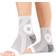 BraceAbility Neuropathy Socks Compression Open Toe Foot Pain Relief Sleeves for Diabetic, Peripheral, Nerve Treatment M Gray M