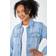Roman Petite Bleached Denim Jacket - Light Blue