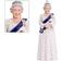 Kurt Adler Etc Queen Elizabeth Glitter Embellished Resin Decoration 12 cm Christmas Tree Ornament