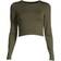 Casall Crop Long Sleeve T-shirt - Forest Green