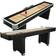 Atomic Platinum Shuffleboard Table with Pedestal Legs