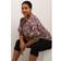 Kaffe Curve Plus Size Curve Plus Storage - Lila/Gul Abstrakt Blomma
