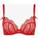 Agent Provocateur Lorna Lace Plunge Underwired Bra - Red