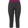 Odlo Women's Underpants BL Bottom 3/4 - Graphite Grey Melange/Festival Fuchsia