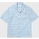 Ami Paris Heart Print Vacation Shirt - Sky Blue/White