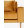 House Nordic Lido Velvet Mustard Yellow Sofa 290cm 4 personers