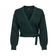 Only V-Neck Dropped Shoulders Knitted Cardigan - Grey/Green Gables