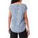 Only Printed Top with Short Sleeves - Blue/Vintage Indigo