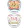 Dr. Brown's Fopspeen prevent animal faces F1 roze