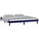 vidaXL Bedframe LED Massief Hout Zwart 140x190 cm