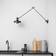 Grupa Products Arigato Long Black Wall light ∅ 22.8cm