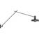 Grupa Products Arigato Long Black Wall light ∅ 22.8cm
