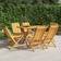 vidaXL Folding Garden Chairs Wood Teak Garden Dining Chair