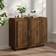 vidaXL brown oak Engineered Wood Sideboard