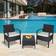 OutSunny 3PC Garden Bistro Patio Dining Set