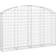 vidaXL Cesto Gabbione Ad Arco 200x30x120/140 cm Ferro Zincato