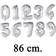 Globos Tal folieballoner 86 cm.-Nr. 9