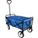 MonsterShop Carretto Carrello Giardinaggio Pieghevole Rimorchio Carriola da Giardino Blu