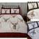 Rapport Angus Stag Double Checked Duvet Cover Grey, Silver