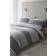 Catherine Lansfield Textured Banded Duvet Cover Grey (200x135cm)