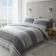 Catherine Lansfield Textured Banded Duvet Cover Grey (200x135cm)