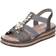 Rieker Gemstone Embellished Strappy Sandals - Gray