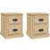 vidaXL sonoma oak, 2 Bedside Table
