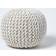 Homescapes Knitted Pouf 35cm