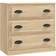 vidaXL Credenza Rovere Sonoma 70 x 35.5 x 67.5 cm Legno Multistrato Marrone Madia