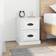 vidaXL Bianco Lucido 39x39x47.5 cm Legno Multistrato Comodino