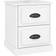 vidaXL Bianco Lucido 39x39x47.5 cm Legno Multistrato Comodino