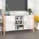 vidaXL White Engineered Wood White Sideboard