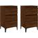 vidaXL 2 pcs Chêne Marron Table de chevet