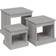 vidaXL Tables Basses 3 pcs Sonoma Gris Bois D'Ingénierie Table gigogne