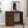 vidaXL Makeupbord LED-lys konstrueret Toiletbord