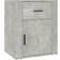vidaXL Concrete grey Engineered Bedside Table