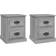 vidaXL grey sonoma, 2 Bedside Table