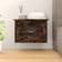 vidaXL smoked oak Bedside Table