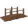 vidaXL Ponte Giardino Ringhiere 150x67x56 cm Legno Massello Abete Rosso