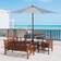 OutSunny 24 LED Solar Powered Parasol Umbrella Garden Tilt