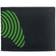 Microsoft Xbox Controller Green Spiral Print Bi-Fold Wallet - Black