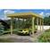 SKAN HOLZ Platinklasse Hjemsted Premium Enkeltcarport Med Fladt Tag 314x555 cm (Areal )