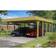 SKAN HOLZ Platinklasse Hjemsted Premium Dobbeltcarport 557 x 708 cm (Areal )